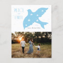 Recherche de paix sur terre cartes postales Blanc