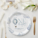 Recherche de hot air balloon paper assiettes 1er anniversaire