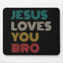Recherche de jésus vous aime tapis souris Brun
