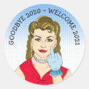 Recherche de nouvelle année autocollants Vintage