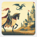 Recherche de chevalier médiéval autocollants Dragon