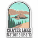 Recherche de crater lake autocollants Rétro