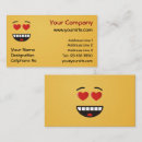 Recherche de forme de coeur cartes visite Jaune