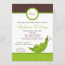 Recherche de pois dans une cosse invitations Adorable