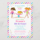 Recherche de partie gymnastique invitations Gymnastique de fête d'anniversaire