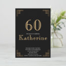 Recherche de les années 1920 anniversaire invitations Soixantième