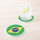 Recherche de le brésil dessous de verres Drapeau
