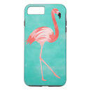 Recherche de oiseau de flamant iphone coques Bleu
