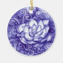 Recherche de fleur de lotus bleu ornements Floral