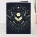 Recherche de chauve souris vœux cartes Noir