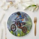 Recherche de motocross assiettes en papier Motocycliste