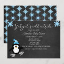 Recherche de pingouin bébé invitations Flocons de neige