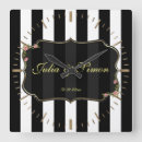 Recherche de conception noire et blanche horloges Maison