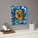 Zoek naar blauwe zonnebloem kunst Bloemen