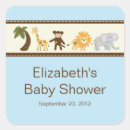 Recherche de singe bleu autocollants Baby shower
