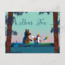 Recherche de illustration renard cartes postales Forêt