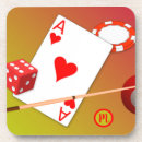 Zoek naar poker onderzetters Harten