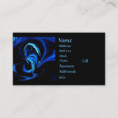 Recherche de papillon abstrait cartes visite Bleu
