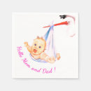 Zoek naar grappige cartoon servetten Baby shower