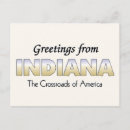 Recherche de indiana cartes postales États