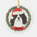 Recherche de cavalier king charles ornements Rouge