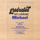 Recherche de remise diplôme invitations Fête