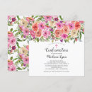 Recherche de floral coloré invitations Rose