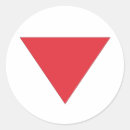 Recherche de triangles rouges autocollants Triangle rouge