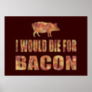 Zoek naar grappige varkens posters Bacon