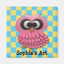 Recherche de rose de hibou magnets Mignon