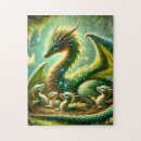 Zoek naar draken puzzels Groen