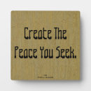 Recherche de paix plaques Inspiration