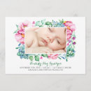 Recherche de floral faire part naissance Aquarelle
