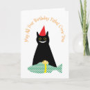 Recherche de d drôle poissons anniversaire cartes Chat