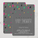 Recherche de raindrops baby shower invitations Coloré