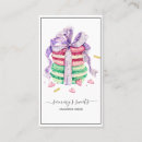 Recherche de macarons français cartes visite Aquarelle