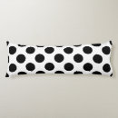 Recherche de pois noir et blanc coussins Motif à points polka