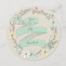 Recherche de guirlande florale invitations Couple