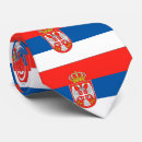 Recherche de la serbie cravates Drapeau