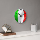 Zoek naar wereld vlaggen klokken Italiaanse vlag