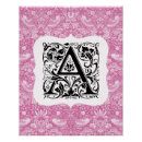 Recherche de alphabet rose posters Monogramme