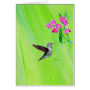 Recherche de de colibri vœux cartes Vert