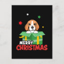 Recherche de noël de beagle cartes postales Neige