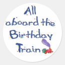 Recherche de train de choo autocollants Fête d'anniversaire