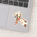 Recherche de girafe drôle autocollants Safari