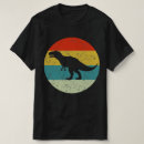 Recherche de silhouette dinosaure tshirts Rétro