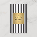 Recherche de rayures noires et blanches cartes visite Coiffeur