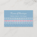 Recherche de rose dentelle cartes visite Boutique