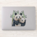 Recherche de panda mignon autocollants Noir et blanc