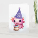Recherche de neuvième anniversaire cartes Aquarelle